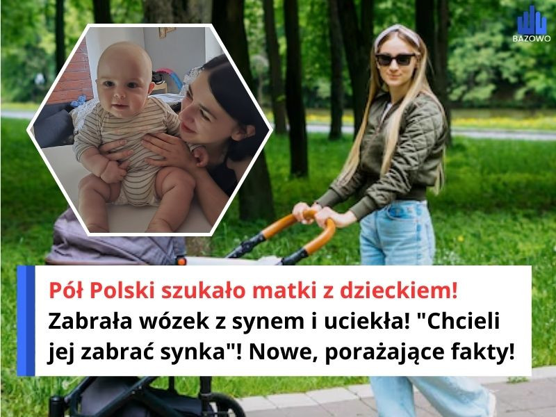 Pół Polski szukało matki z dzieckiem! Zabrała wózek z synem i uciekła! "Chcieli jej zabrać synka"! Nowe, porażające fakty!