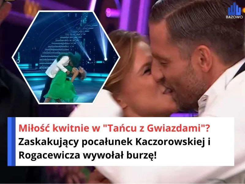 Miłość kwitnie w "Tańcu z Gwiazdami"? Zaskakujący pocałunek Kaczorowskiej i Rogacewicza wywołał burzę!